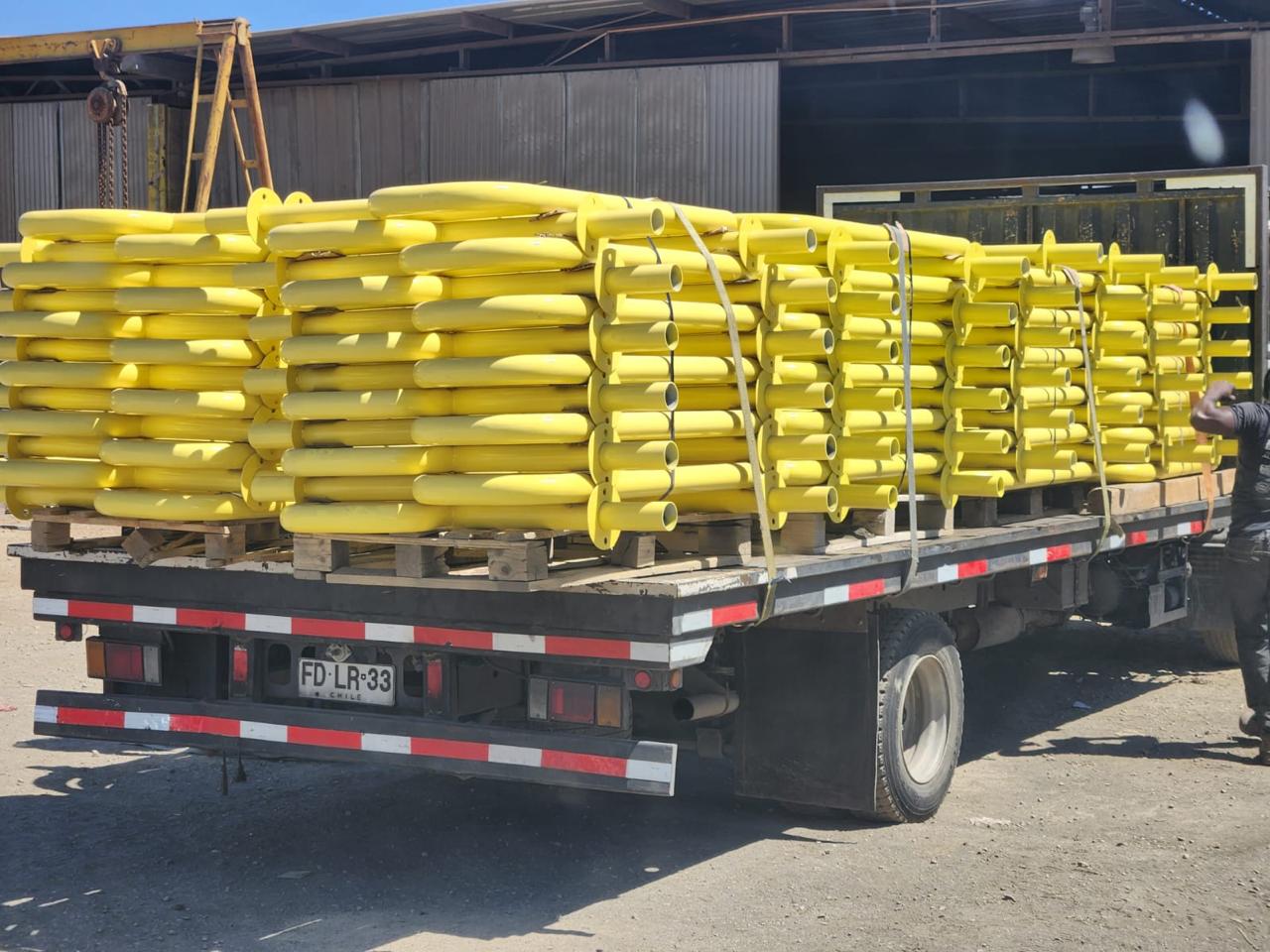 Construcción de nave industrial con estructuras de acero